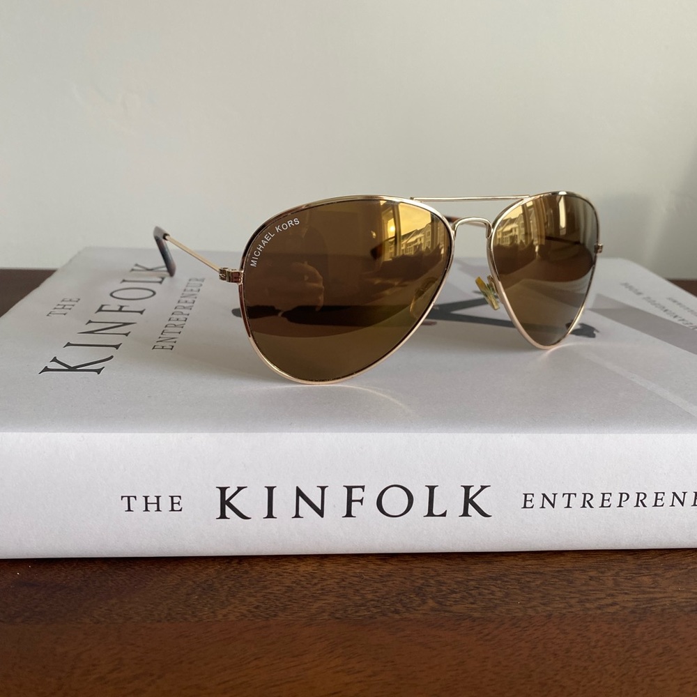 Michael Kors (M3005S) Kennedy Flash Aviator Sunglasses